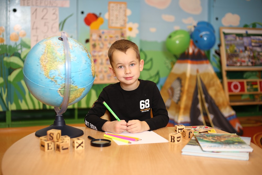 Portraits in kindergarten