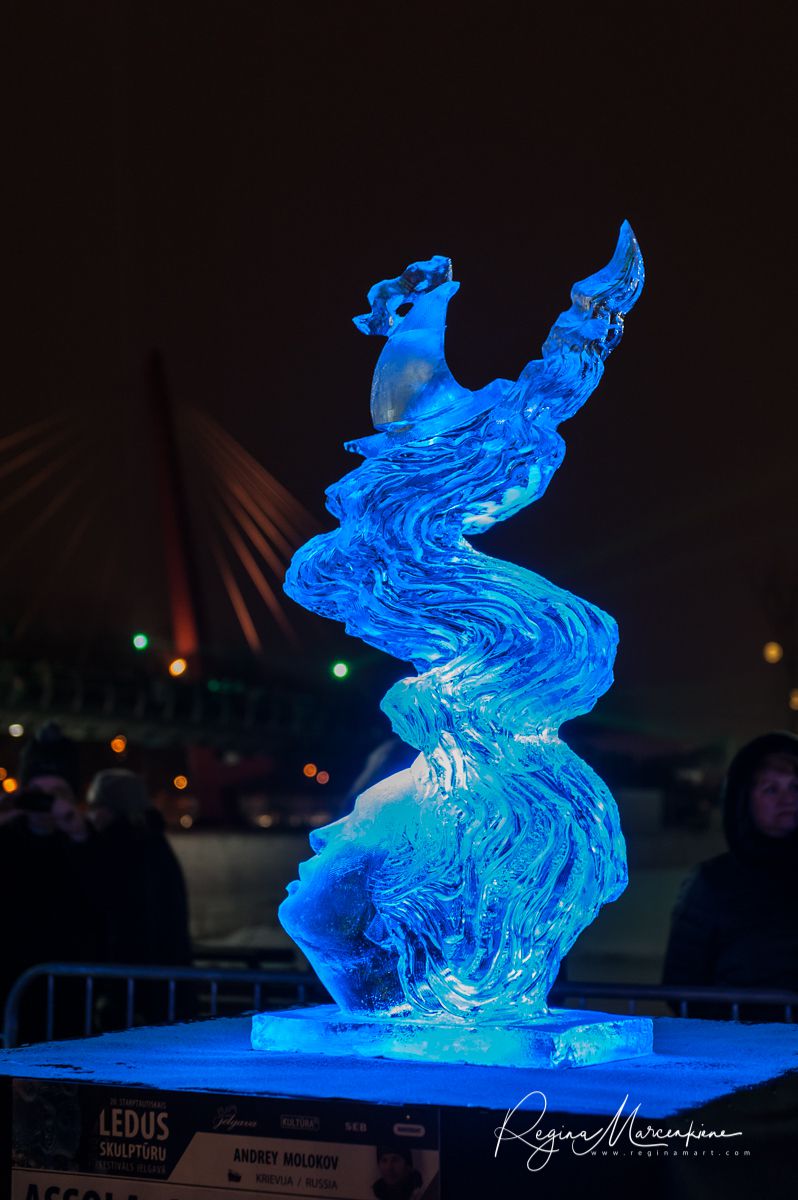 20th International Ice sculpture festival in Jelgava / XX международный фестиваль ледяных скульптур в Елгаве