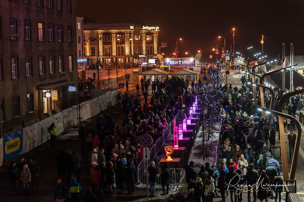 20th International Ice sculpture festival in Jelgava / XX международный фестиваль ледяных скульптур в Елгаве