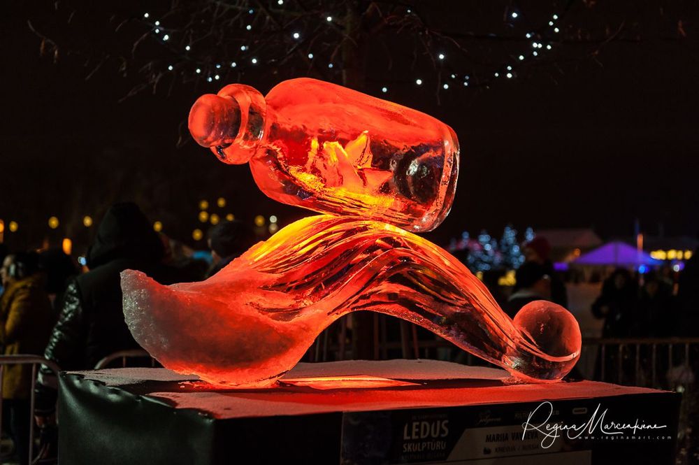 20th International Ice sculpture festival in Jelgava / XX международный фестиваль ледяных скульптур в Елгаве