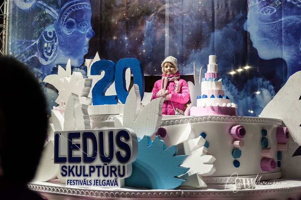 20th International Ice sculpture festival in Jelgava / XX международный фестиваль ледяных скульптур в Елгаве