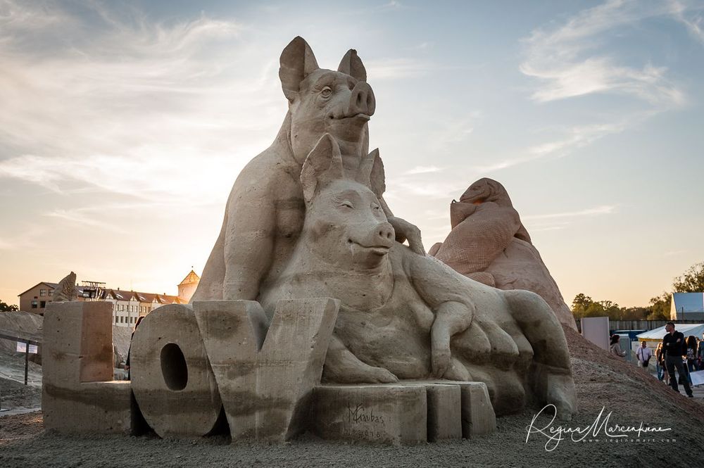 International Sand Sculptures Festival in Jelgava / 12-й Международный фестиваль песчаной скульптуры  в Елгаве