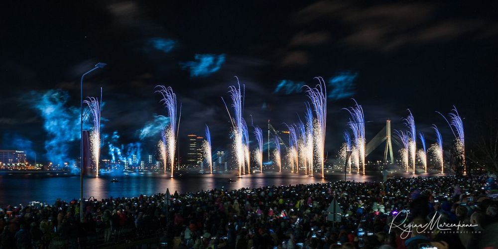 Saules Mūžs fireworks presentation / Световое представление 