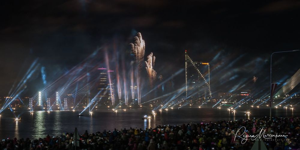 Saules Mūžs fireworks presentation / Световое представление 