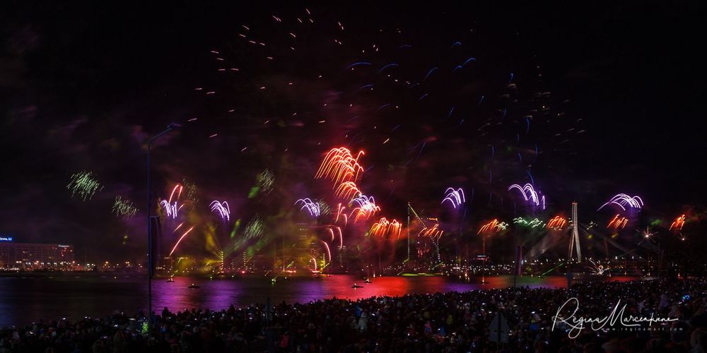 Saules Mūžs fireworks presentation / Световое представление 