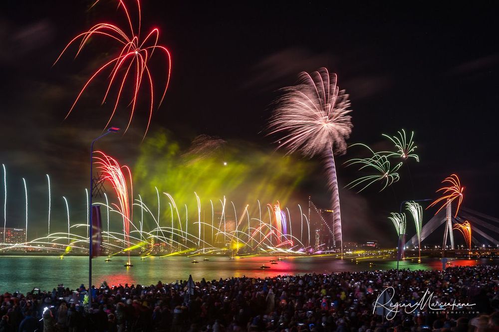 Saules Mūžs fireworks presentation / Световое представление 
