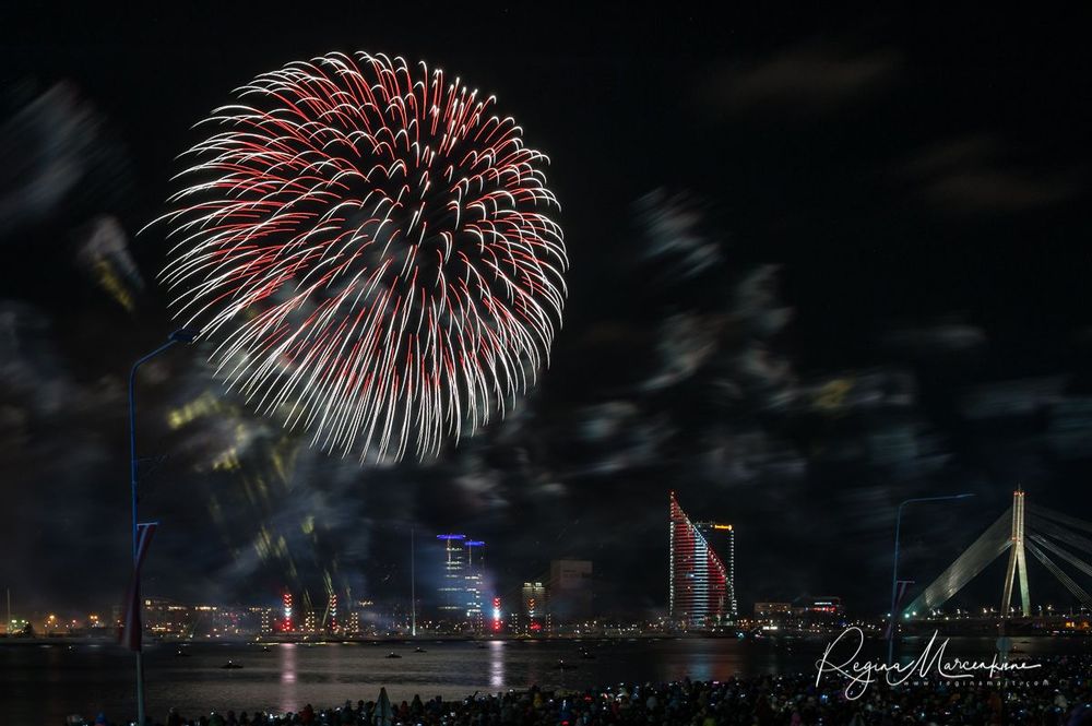 Saules Mūžs fireworks presentation / Световое представление 
