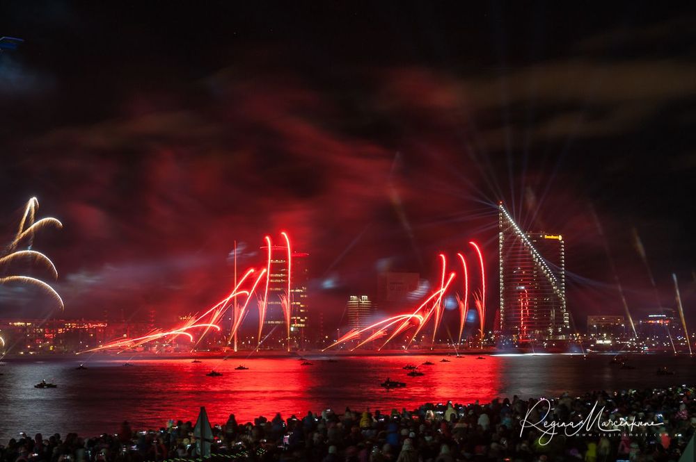 Saules Mūžs fireworks presentation / Световое представление 