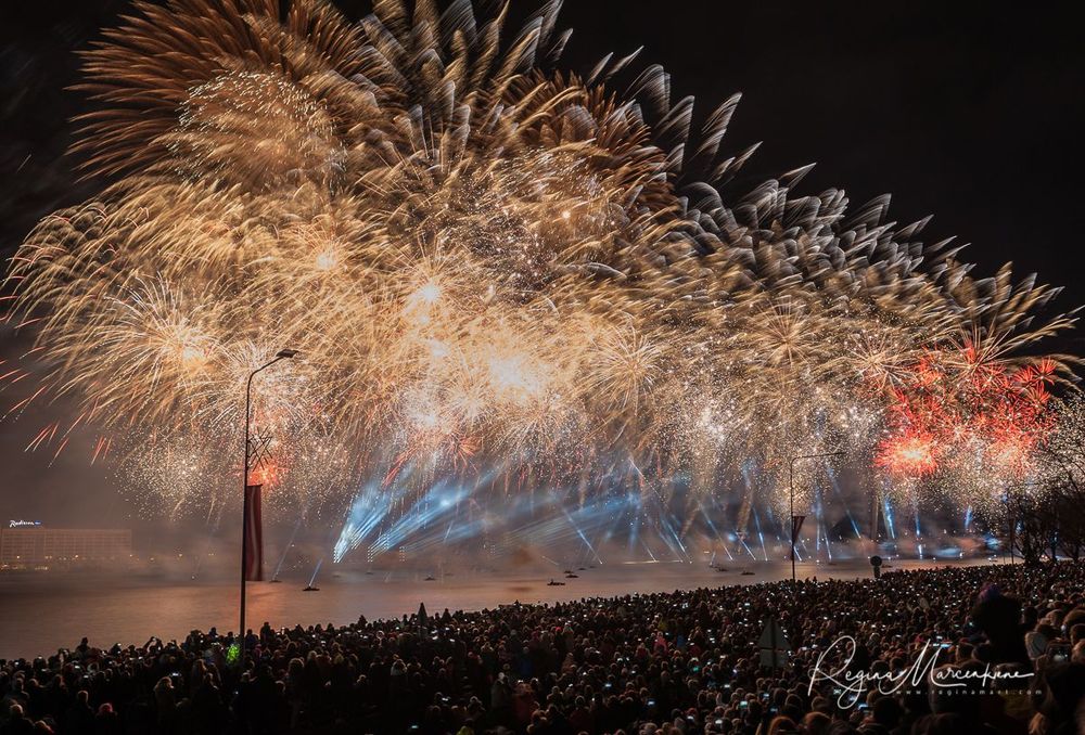 Saules Mūžs fireworks presentation / Световое представление 