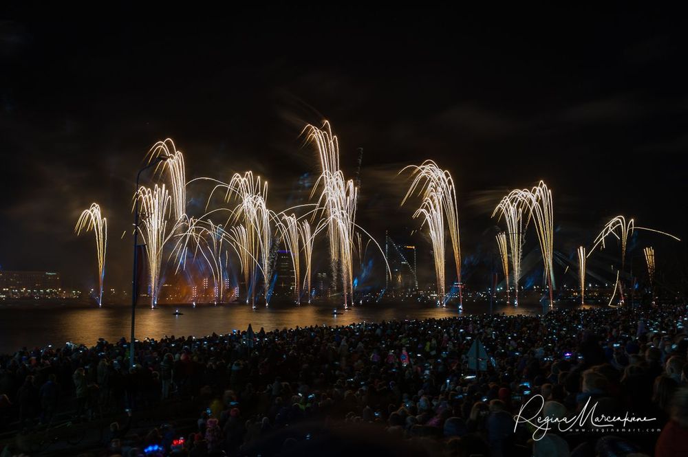 Saules Mūžs fireworks presentation / Световое представление 