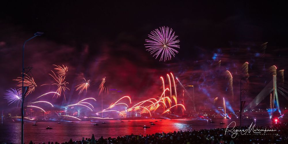 Saules Mūžs fireworks presentation / Световое представление 