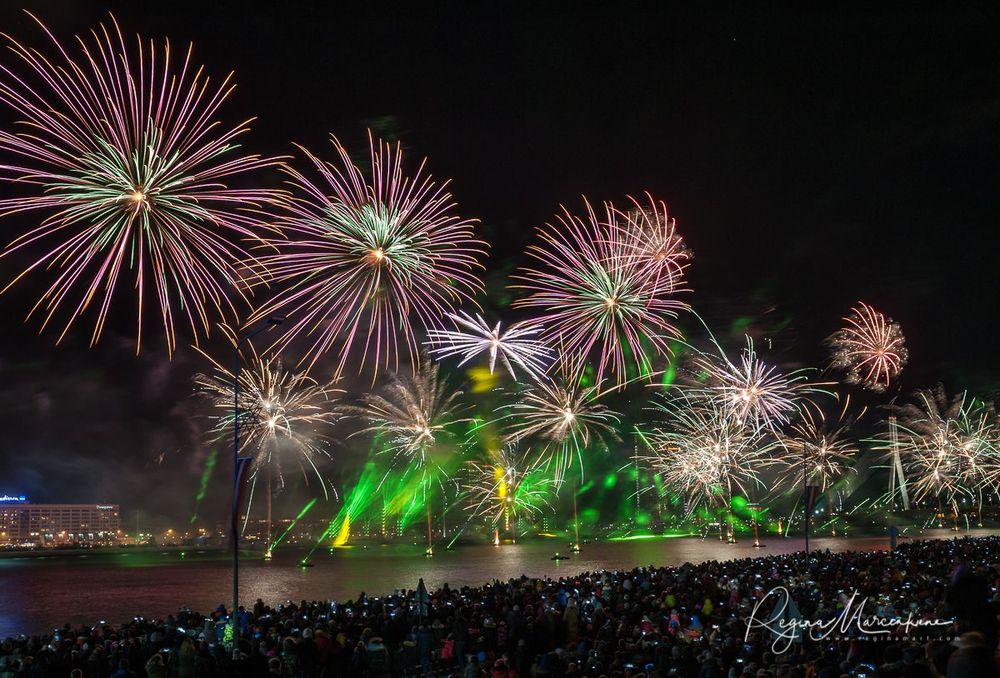 Saules Mūžs fireworks presentation / Световое представление 