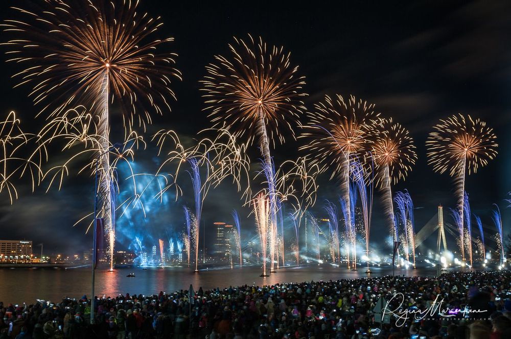 Saules Mūžs fireworks presentation / Световое представление 