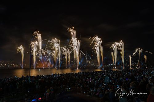 Saules Mūžs fireworks presentation / Световое представление 