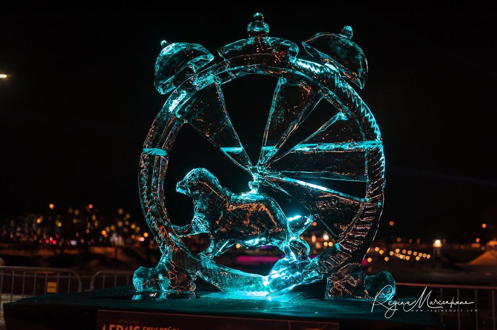 21st International Ice Sculpture Festival in Jelgava / XXI Международный фестиваль ледовых скульптур в Елгаве