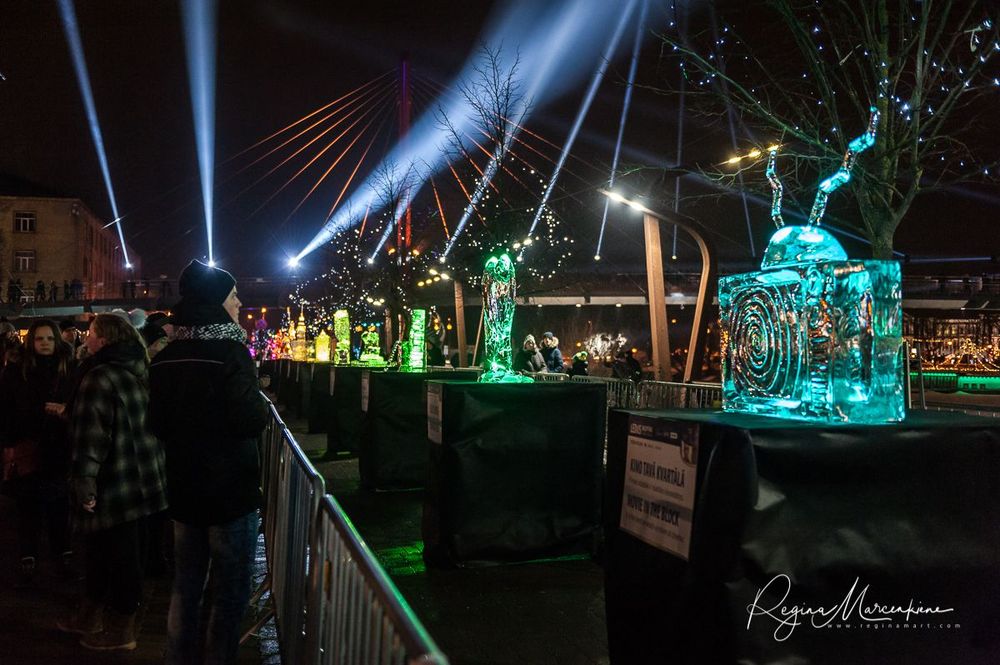21st International Ice Sculpture Festival in Jelgava / XXI Международный фестиваль ледовых скульптур в Елгаве