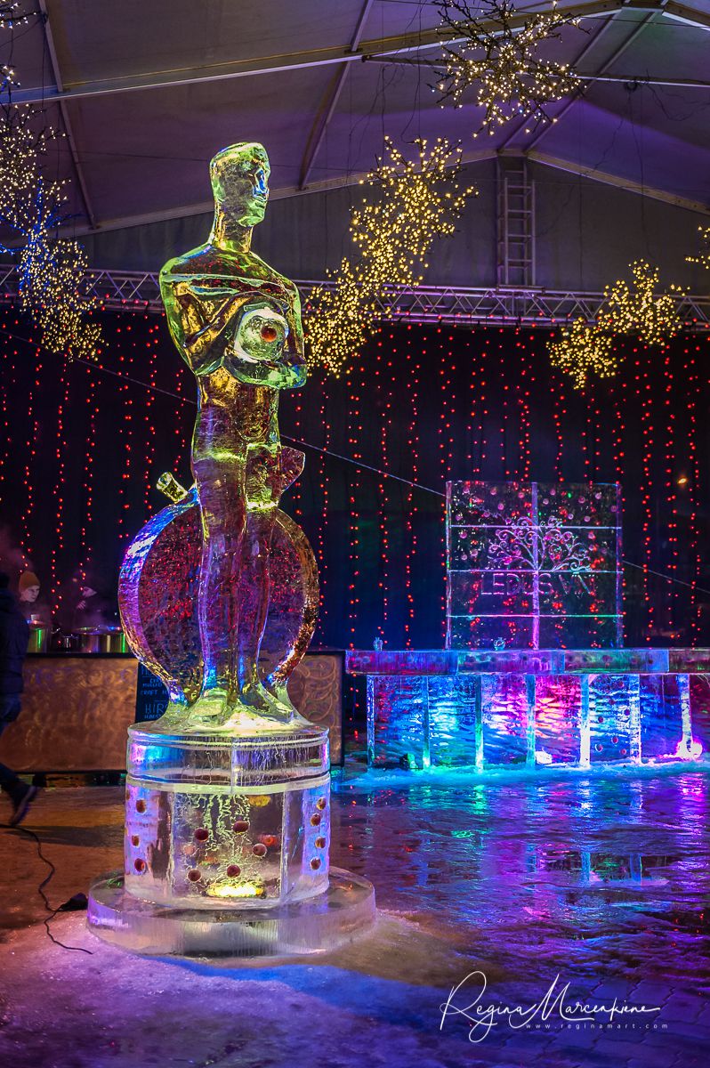 21st International Ice Sculpture Festival in Jelgava / XXI Международный фестиваль ледовых скульптур в Елгаве