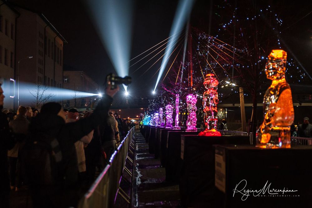 21st International Ice Sculpture Festival in Jelgava / XXI Международный фестиваль ледовых скульптур в Елгаве