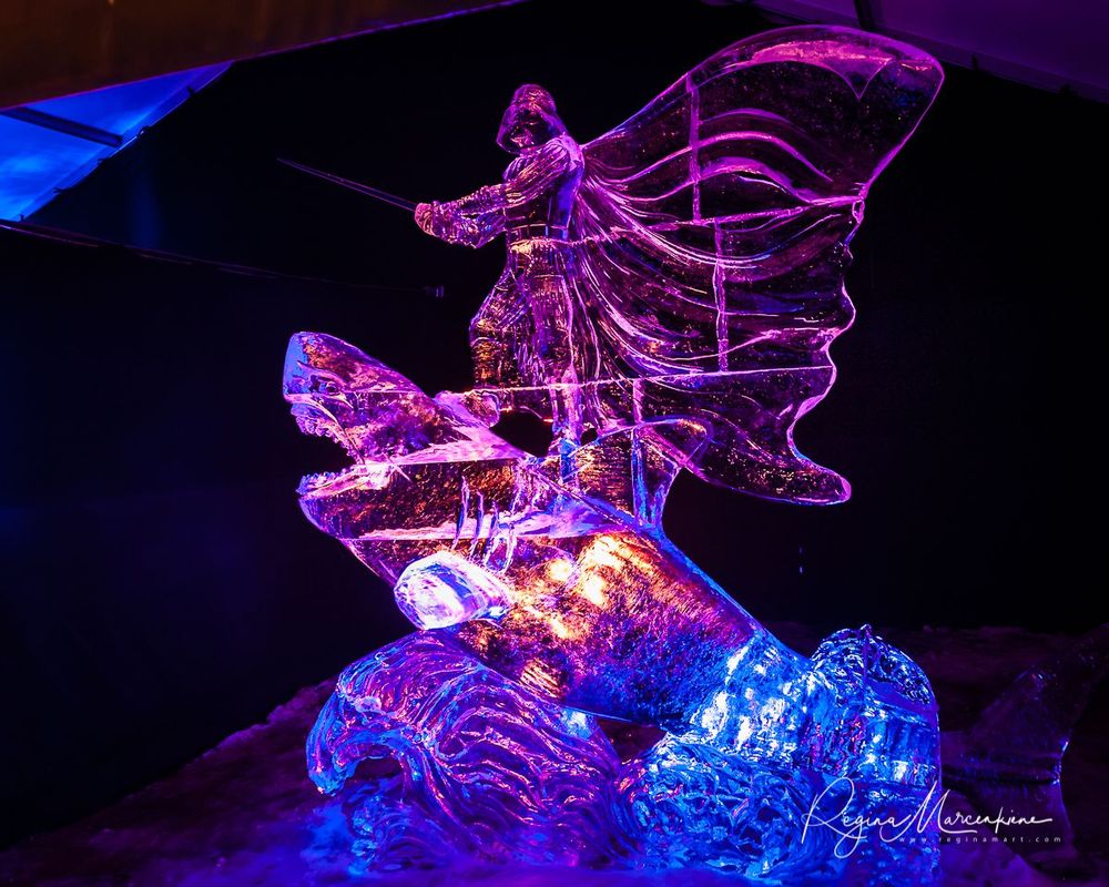21st International Ice Sculpture Festival in Jelgava / XXI Международный фестиваль ледовых скульптур в Елгаве