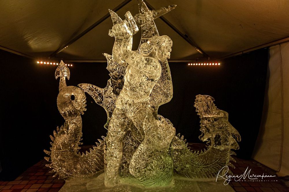 22nd International Ice Sculpture Festival in Jelgava / XXII Международный фестиваль ледовых скульптур в Елгаве22. фестиваля ледяных скульптур