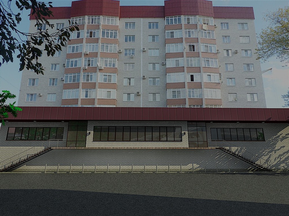 Графические решения фасадов надстройки г. Черкесск