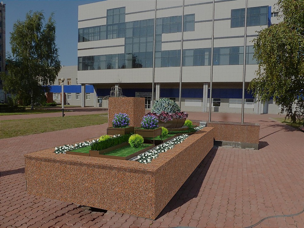 Оформление клумбы