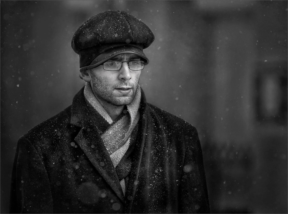 Черно-белый портрет