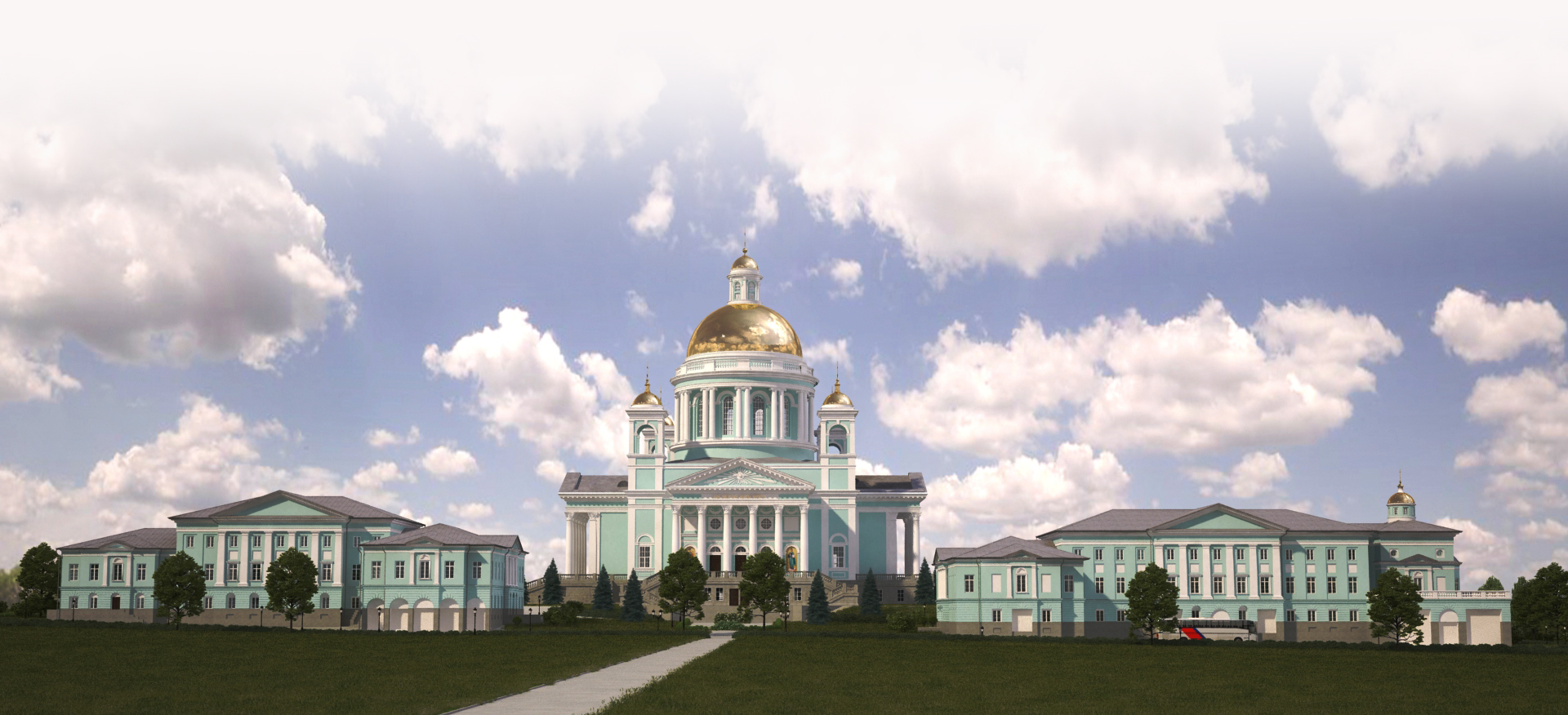 3D Визуализация проекта Собора Рождества Христова в г. Челябинске