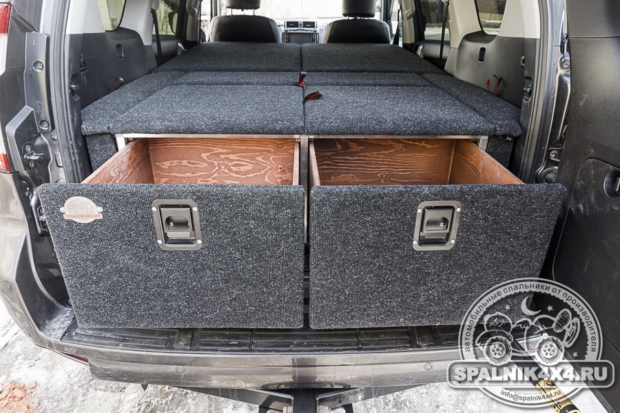 🛹 Первый весенний спальник для Тойота Прадо 150. Toyota Prado 150 2016 года с установленным автоспальником