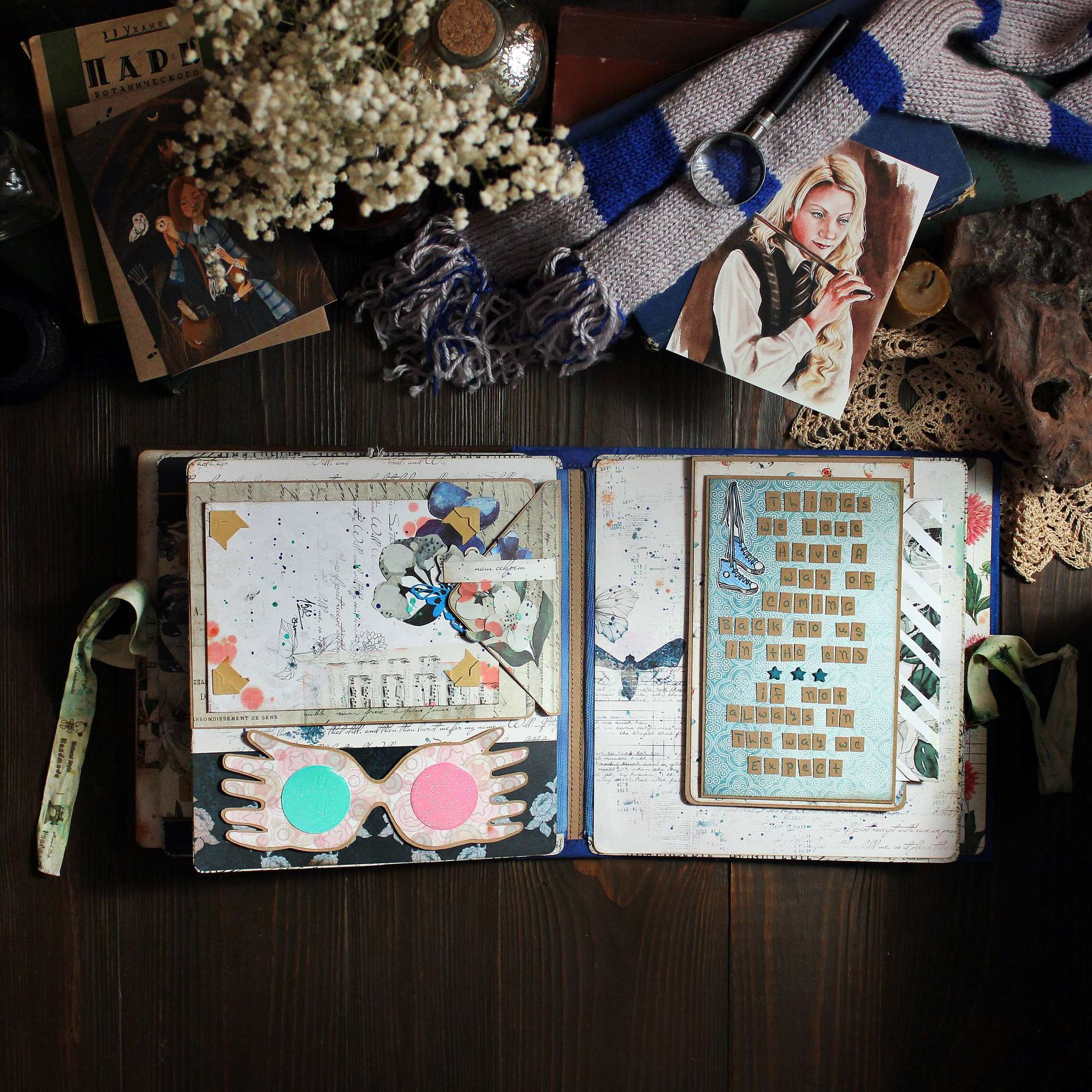 Scrap album Luna Lovegood 3 разворот