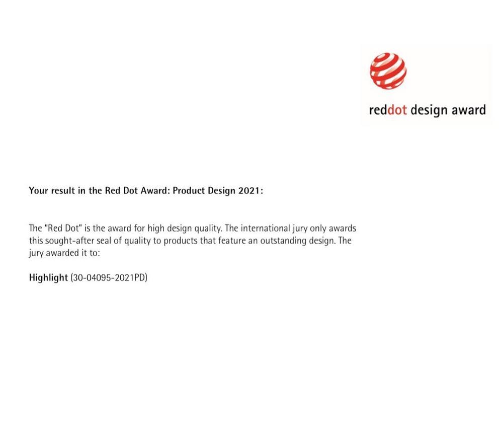 Red Dot Award: Product design 2021