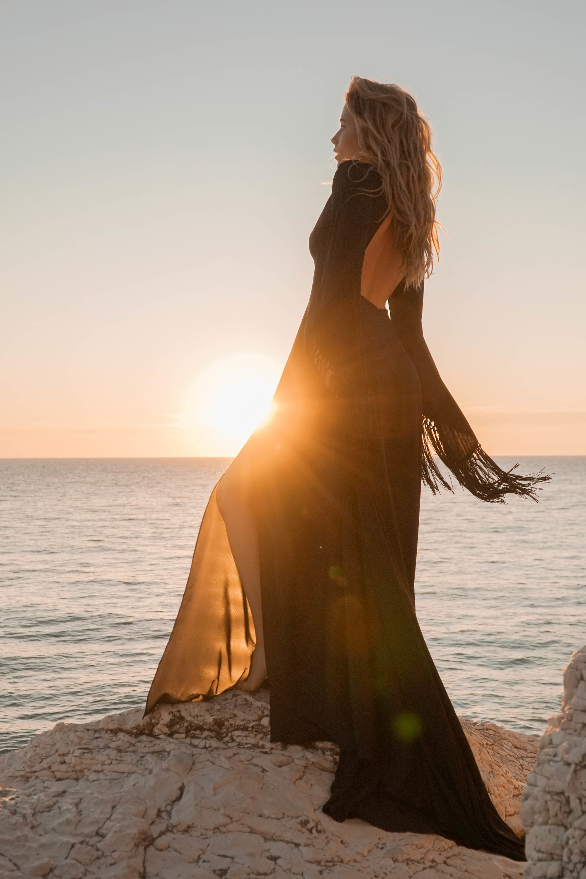 boho wedding dress, black wedding dress