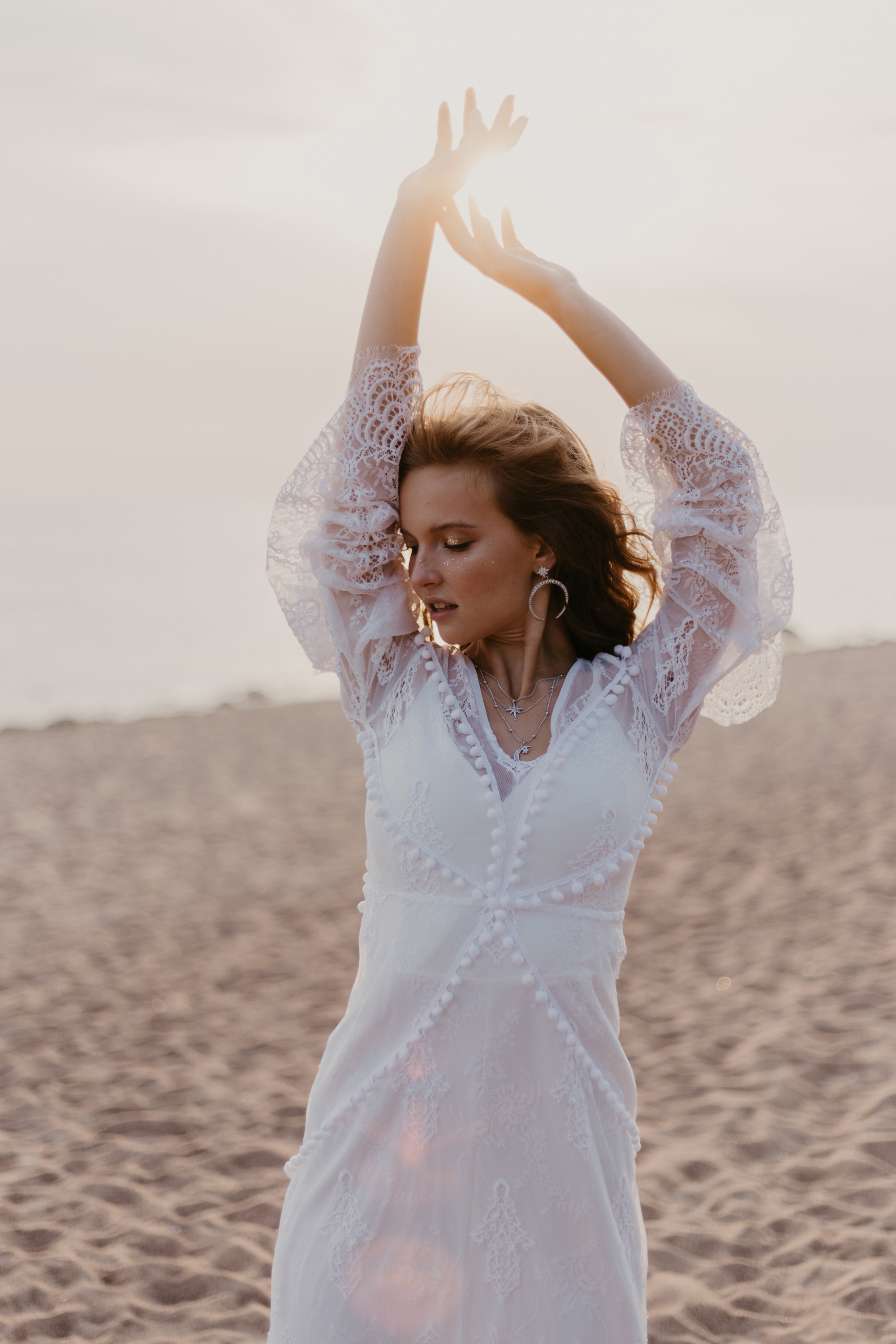 boho wedding dress, lace wedding dress