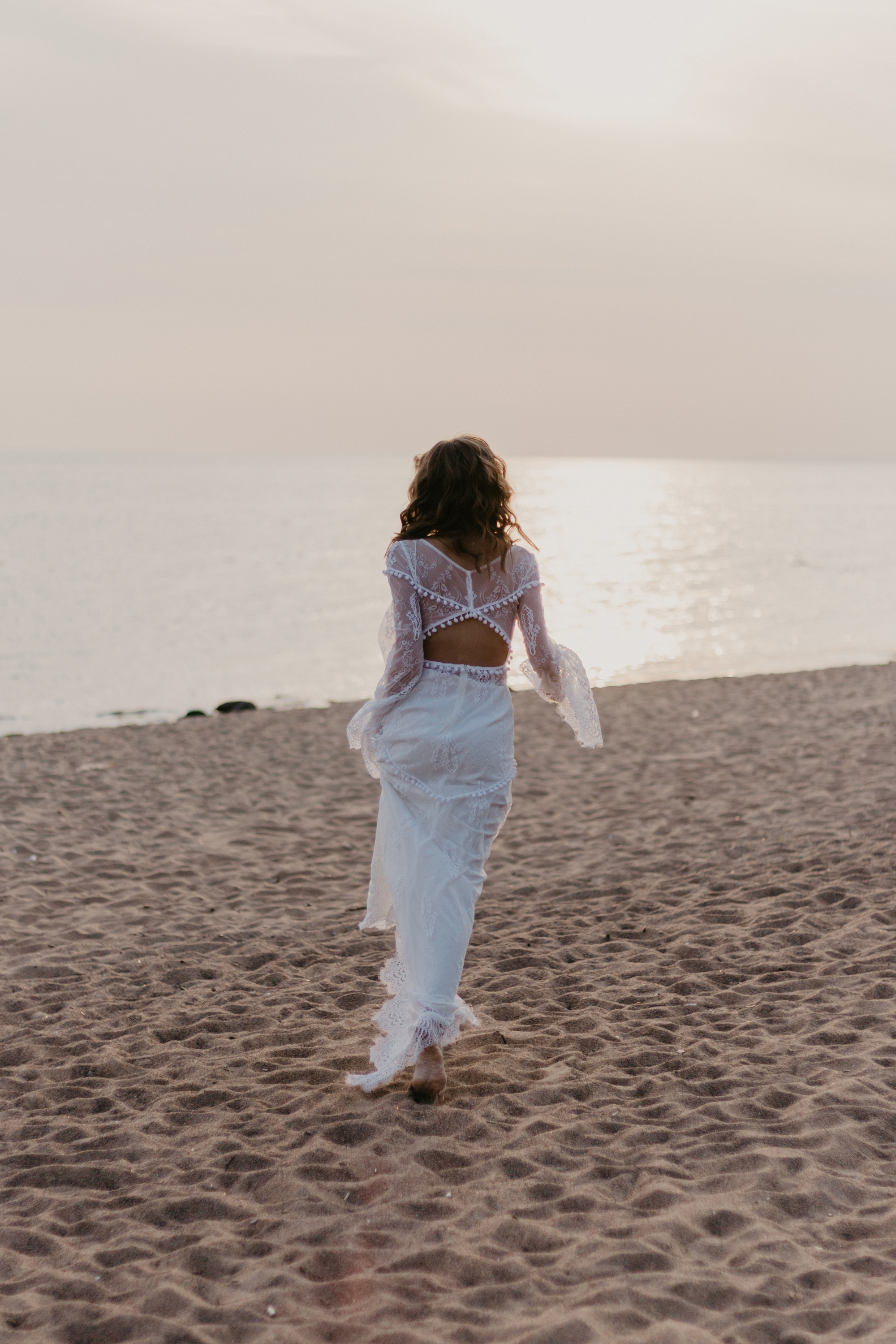 boho wedding dress, lace wedding dress