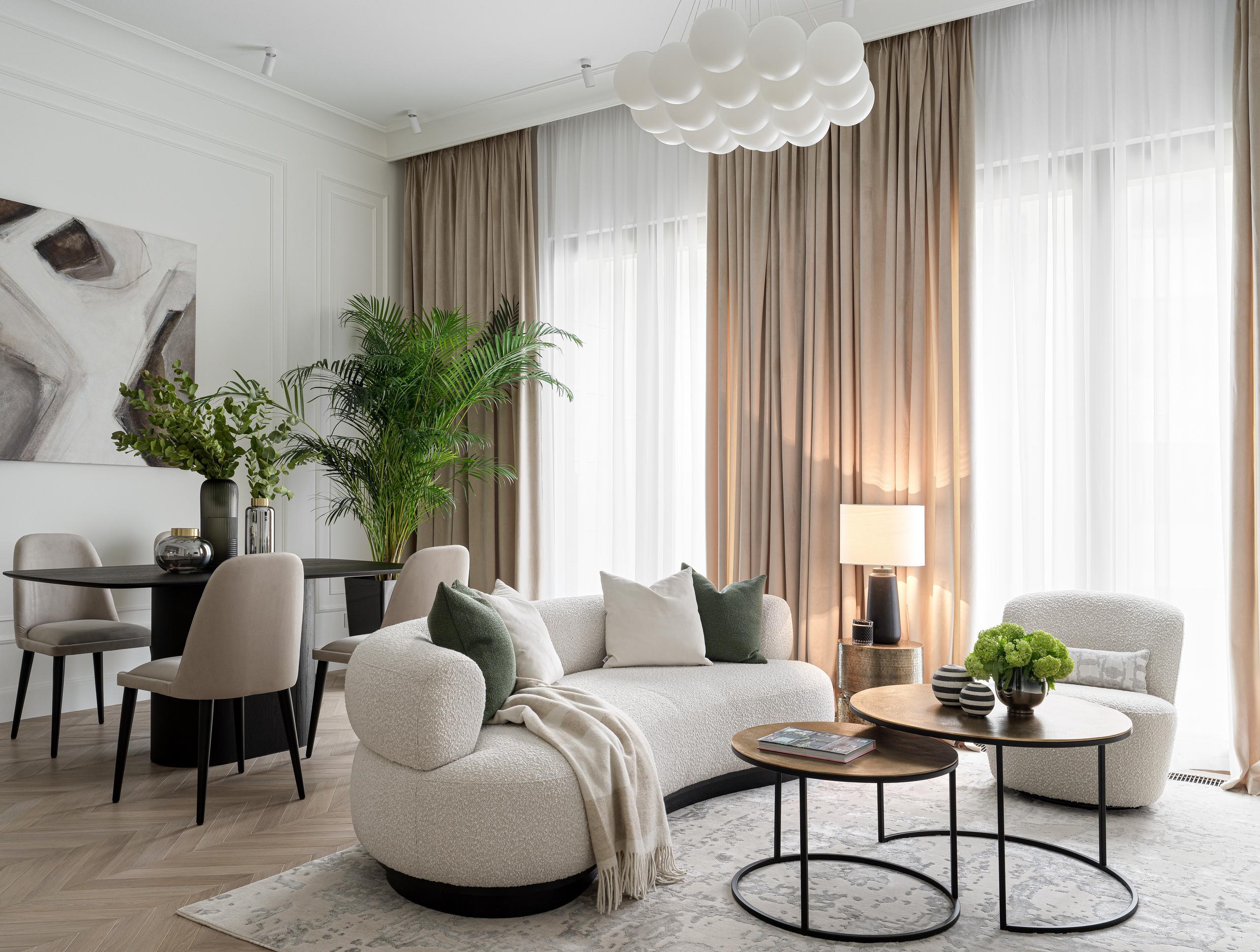 Дизайн интерьера квартиры в центре в Москы