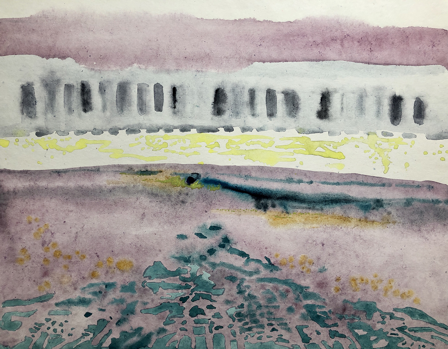 ИНИОН-10, 2018, бумага, акварель, 40,5х29,5 см INION-10, 2018, watercolour on paper, 40,5х29,5 cm