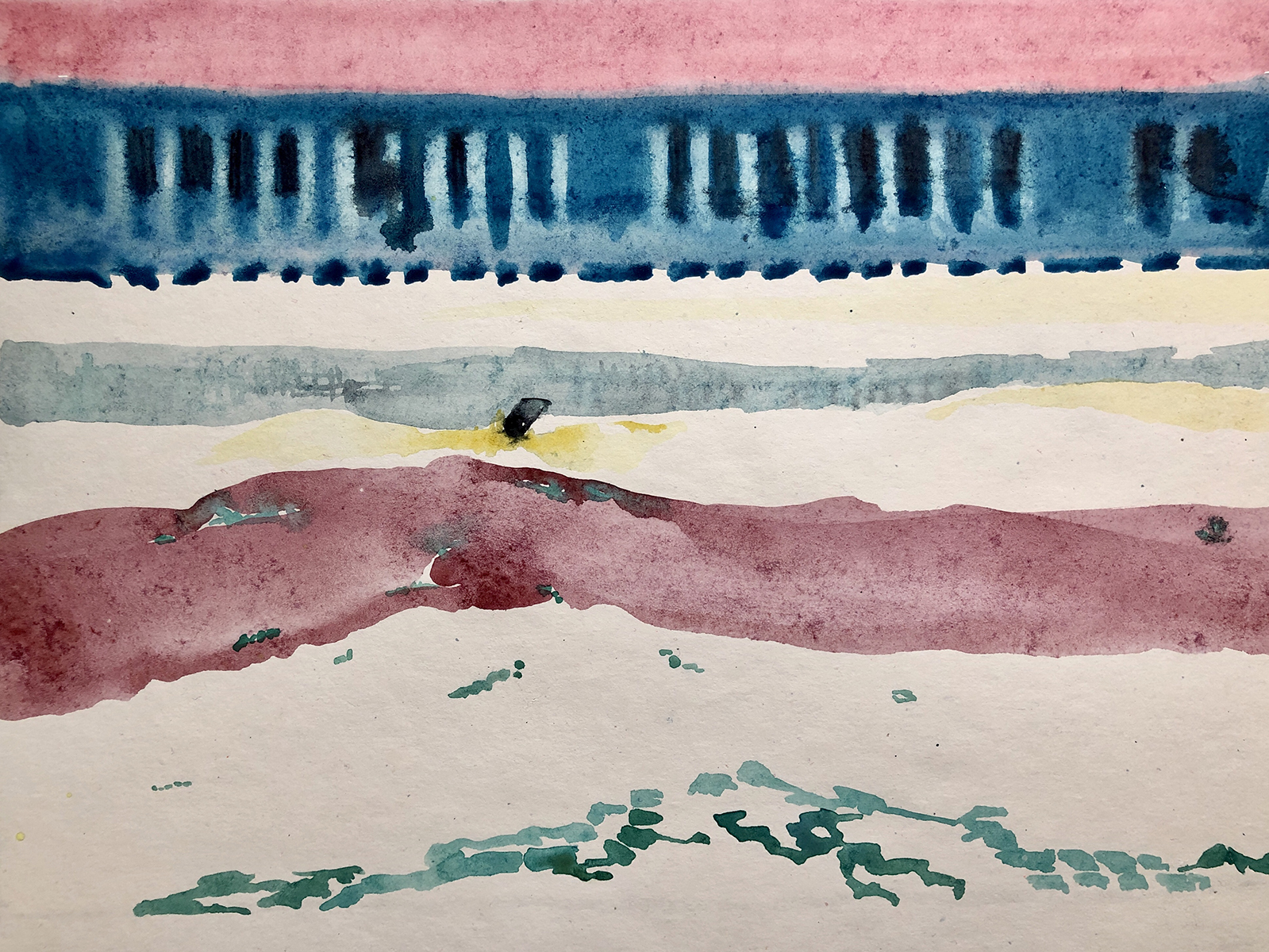 ИНИОН-8, 2018, бумага, акварель, 40,5х29,5 см INION-8, 2018, watercolour on paper, 40,5х29,5 cm