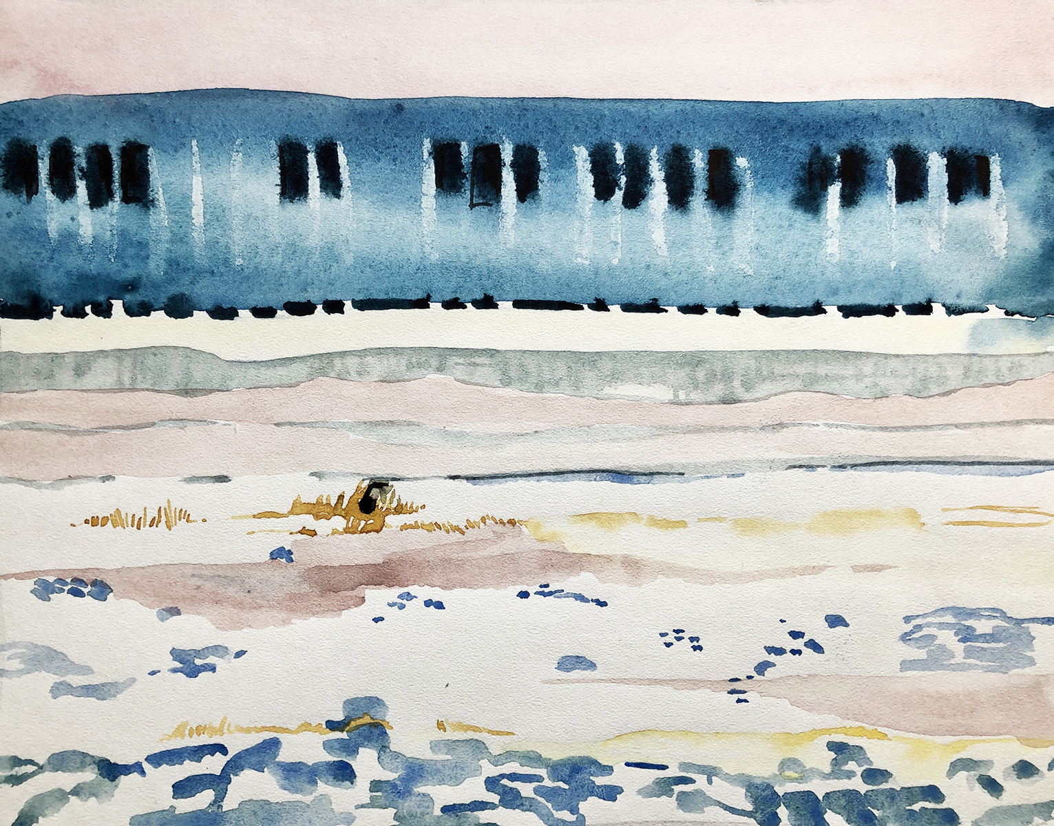 ИНИОН-1, 2018, бумага, акварель, 37х30 см INION-1, 2018, watercolour on paper, 37х30 cm