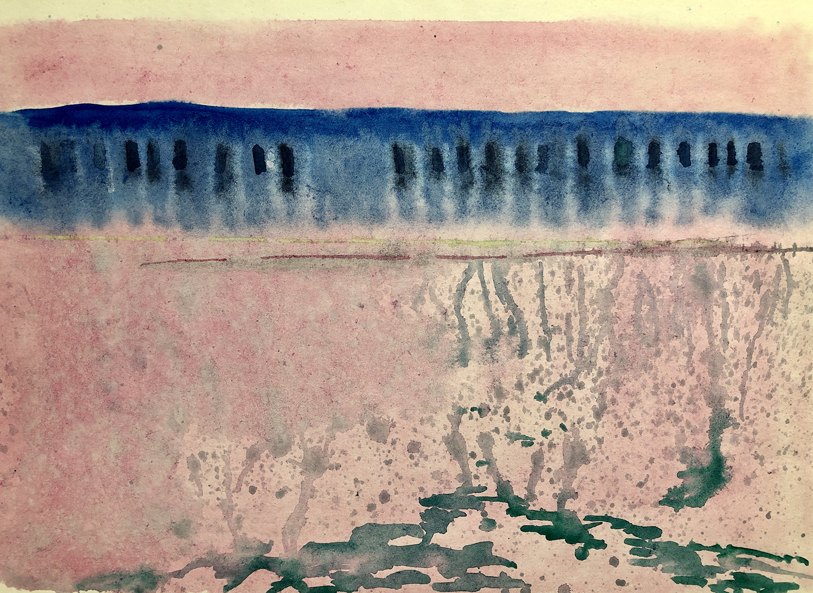ИНИОН-7, 2018, бумага, акварель, 40,5х29,5 см INION-7, 2018, watercolour on paper, 40,5х29,5 cm